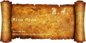 Miss Aida névjegykártya